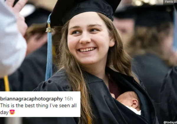 Mom Walks in College Graduation With Her Newborn Baby