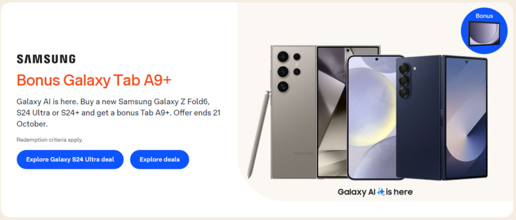 Samsung's Exciting Offer - Get a Free Galaxy Tab A9+ with Your New Smartphone!